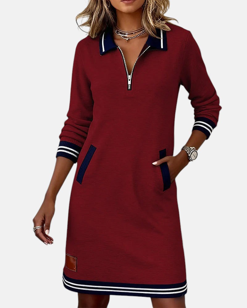 Lovisa - Robe chic à manches longues avec fermeture zippée