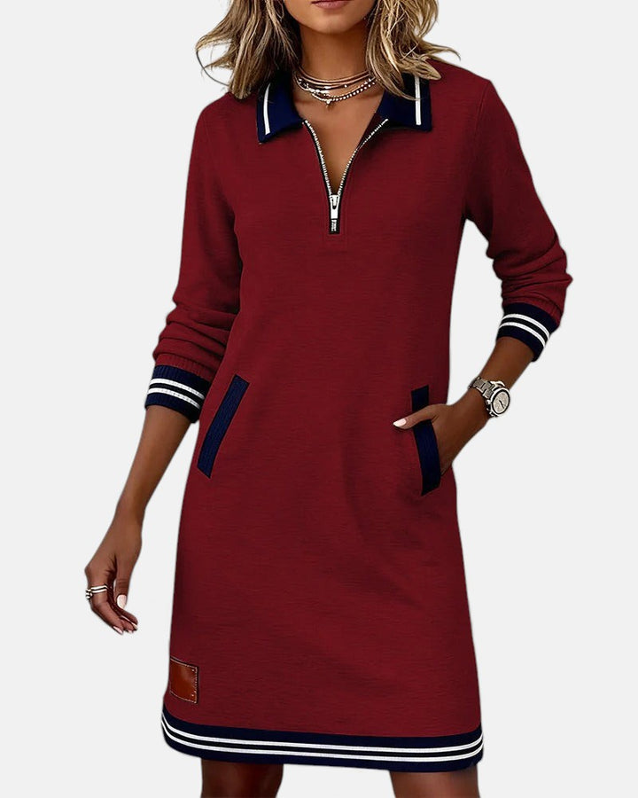 Lovisa - Robe chic à manches longues avec fermeture zippée