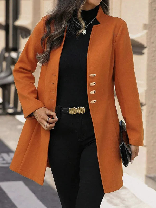 Almira - Manteau Mi-Long Élégant et Ajusté