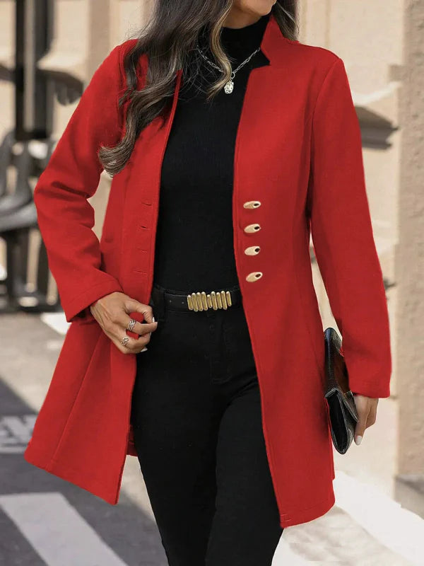 Almira - Manteau Mi-Long Élégant et Ajusté