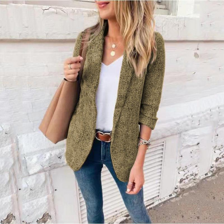Venna - Blazer Décontracté Coupe Ajustée