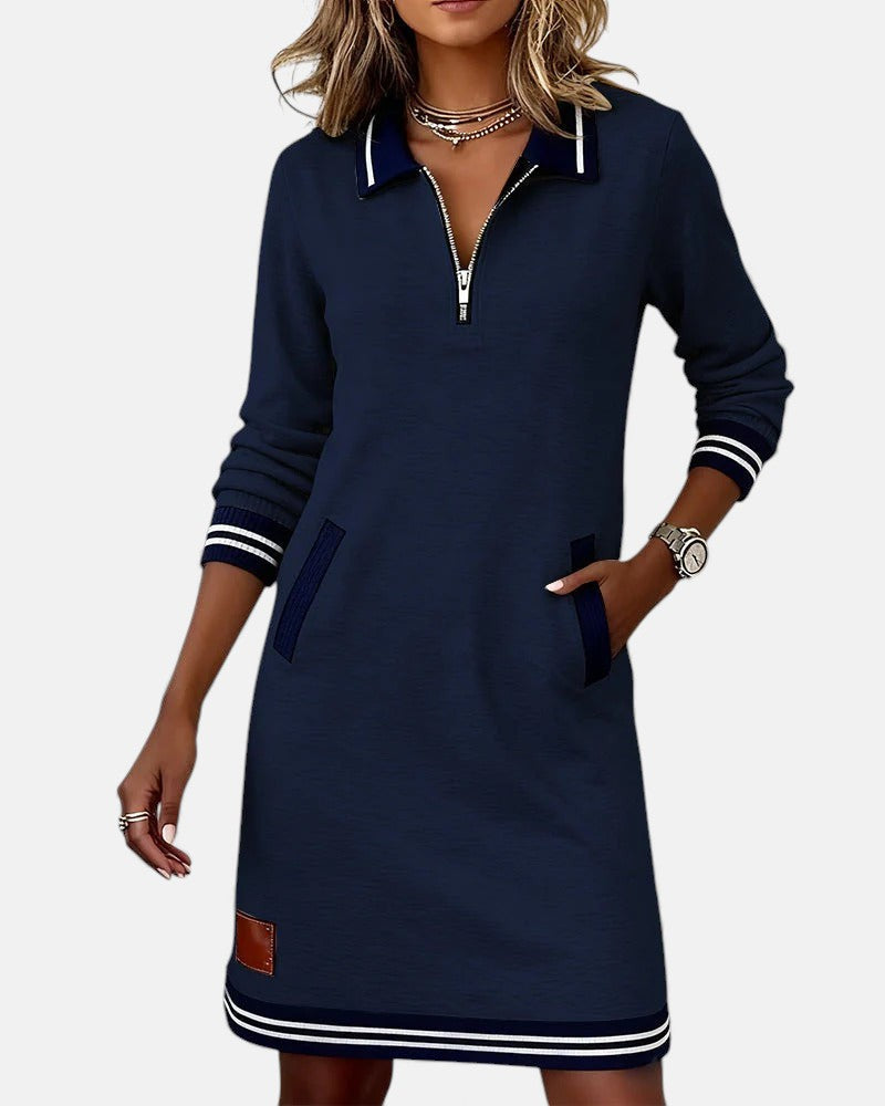 Lovisa - Robe chic à manches longues avec fermeture zippée