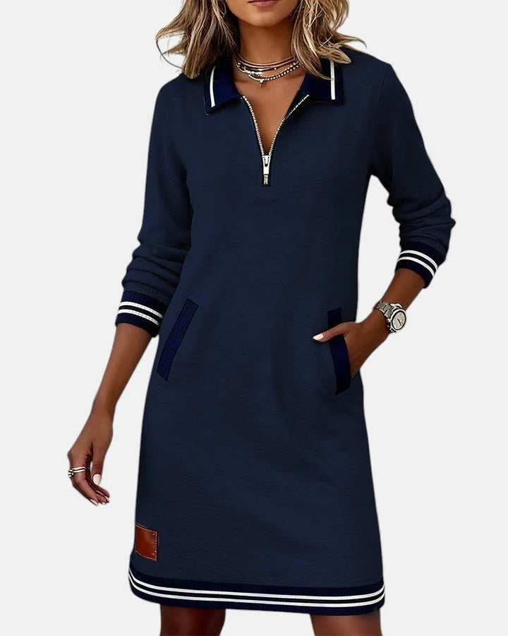 Lovisa - Robe chic à manches longues avec fermeture zippée