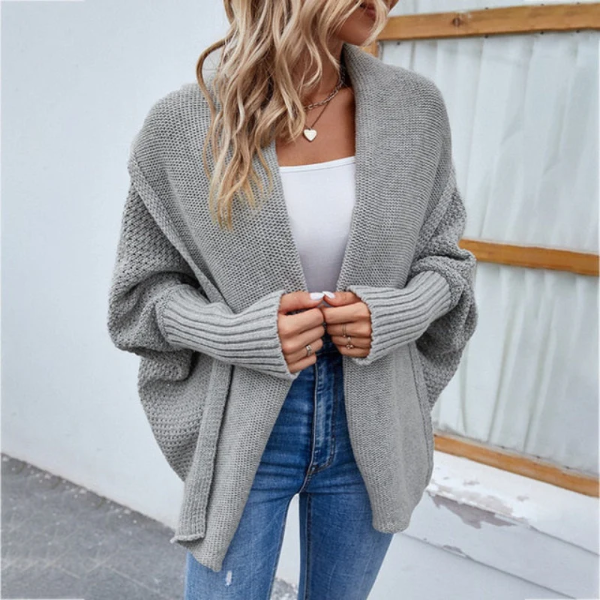 Jacelyn - Cardigan oversize en maille cosy