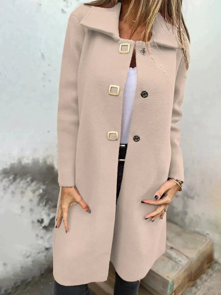Larissa - Manteau élégant mi-long à revers