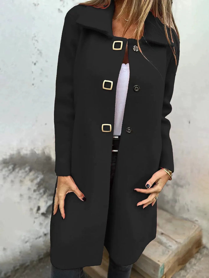 Larissa - Manteau élégant mi-long à revers