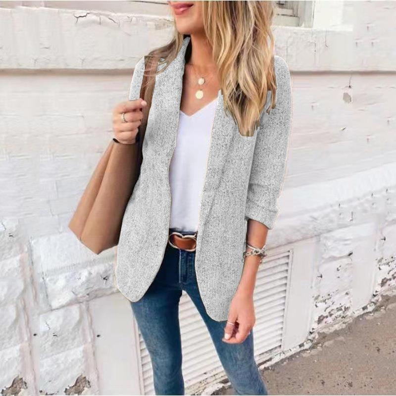 Venna - Blazer Décontracté Coupe Ajustée