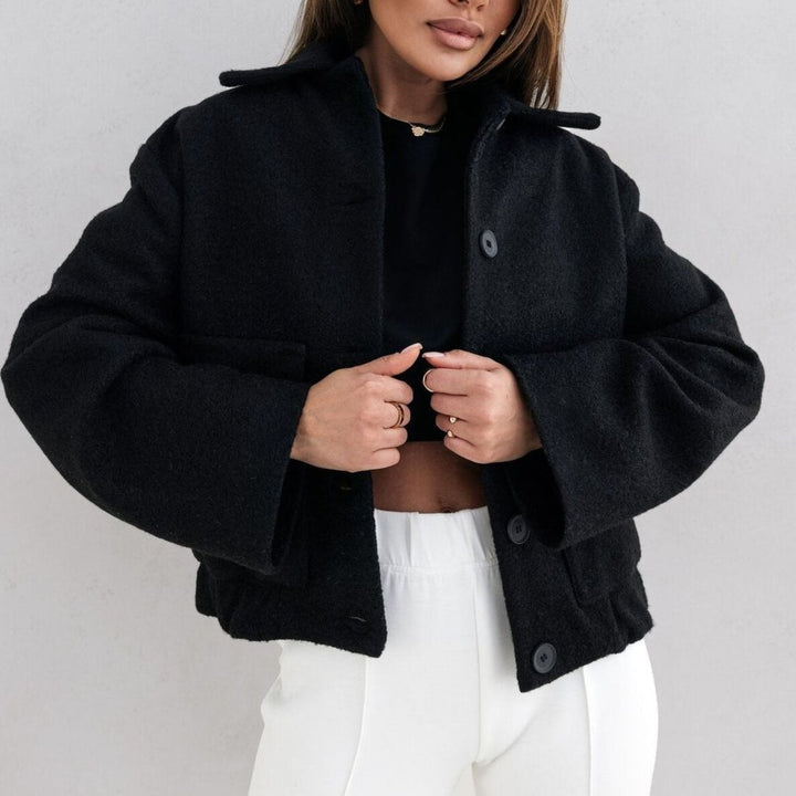 Evelynn - Cardigan chaud oversize à boutons élégant
