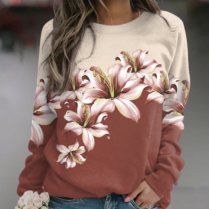 Vidda - Sweat-shirt stylé à imprimé floral