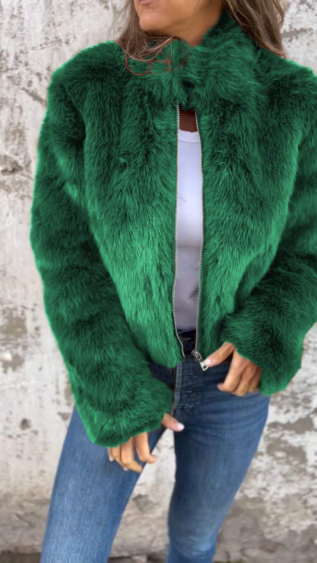 Cheska - Manteau Élégant en Fausse Fourrure Douce et Chaude
