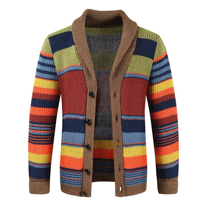 Ugo | Veste tricotée colorblock pour hommes