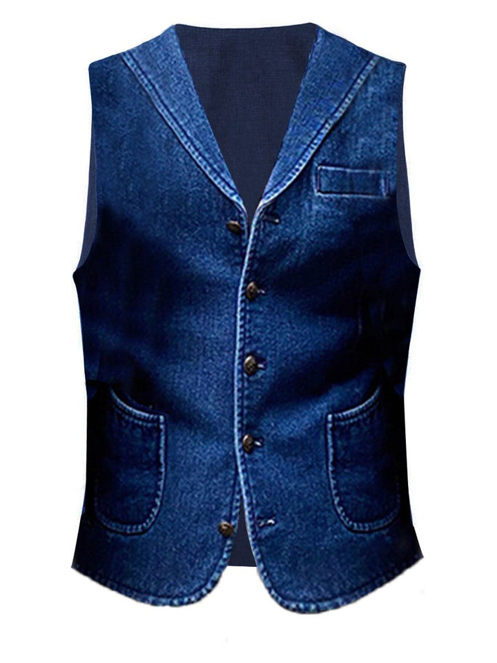 Kyle | Gilet en denim rétro pour homme