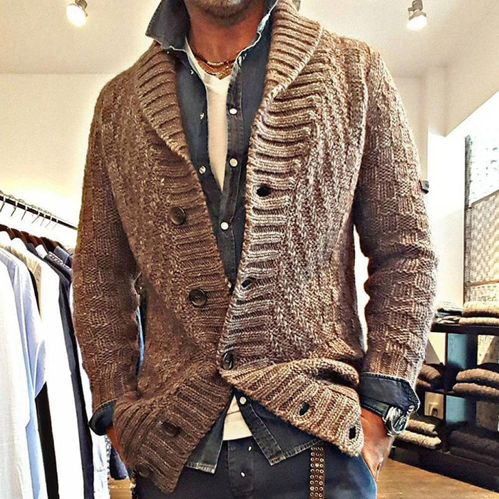 Bhaskar | Cardigan vintage à col châle pour hommes