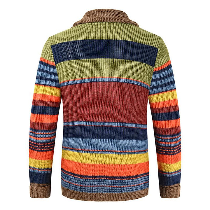 Ugo | Veste tricotée colorblock pour hommes