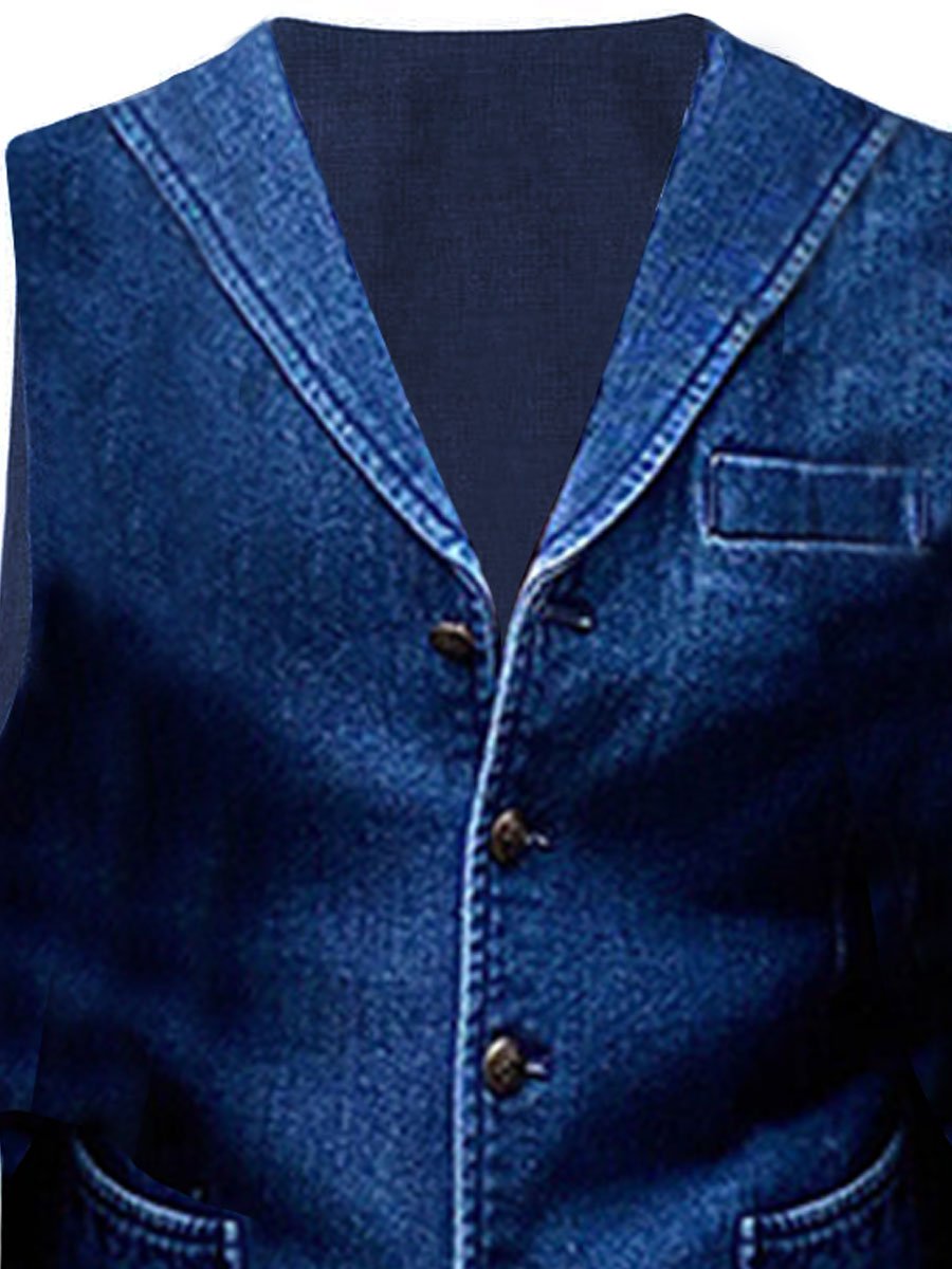 Kyle | Gilet en denim rétro pour homme