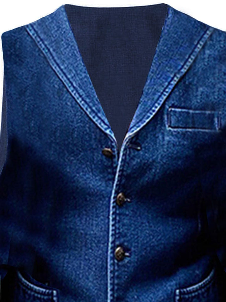 Kyle | Gilet en denim rétro pour homme