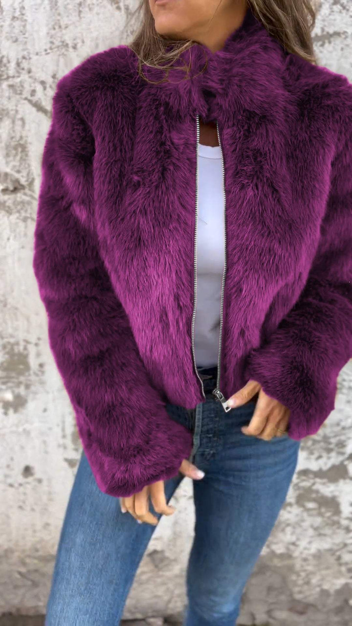 Cheska - Manteau Élégant en Fausse Fourrure Douce et Chaude