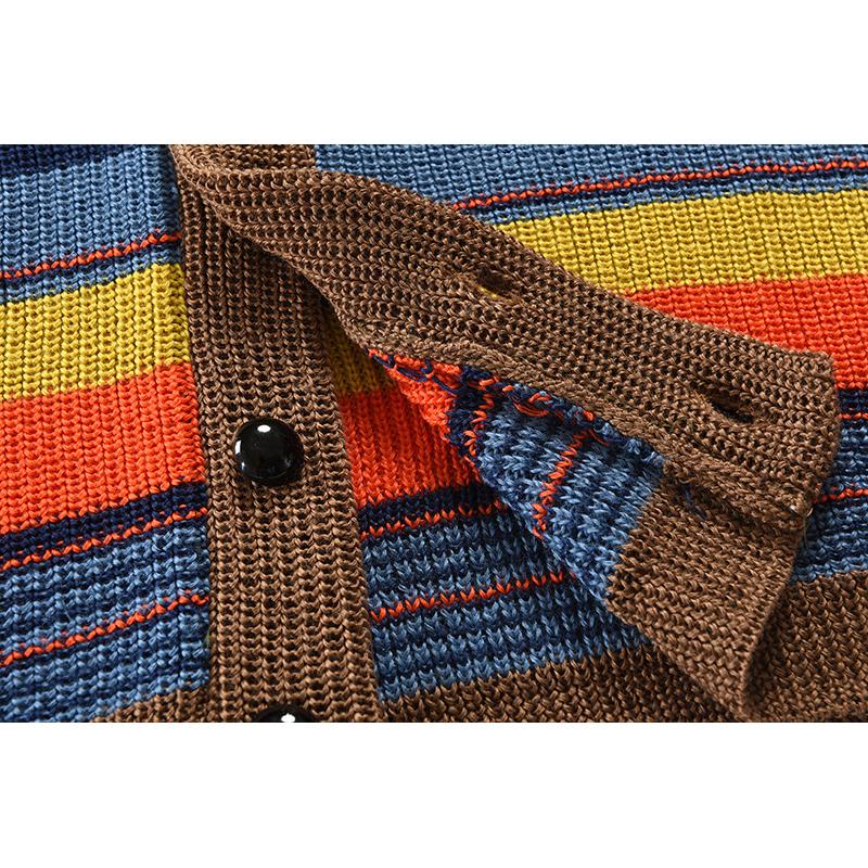 Ugo | Veste tricotée colorblock pour hommes