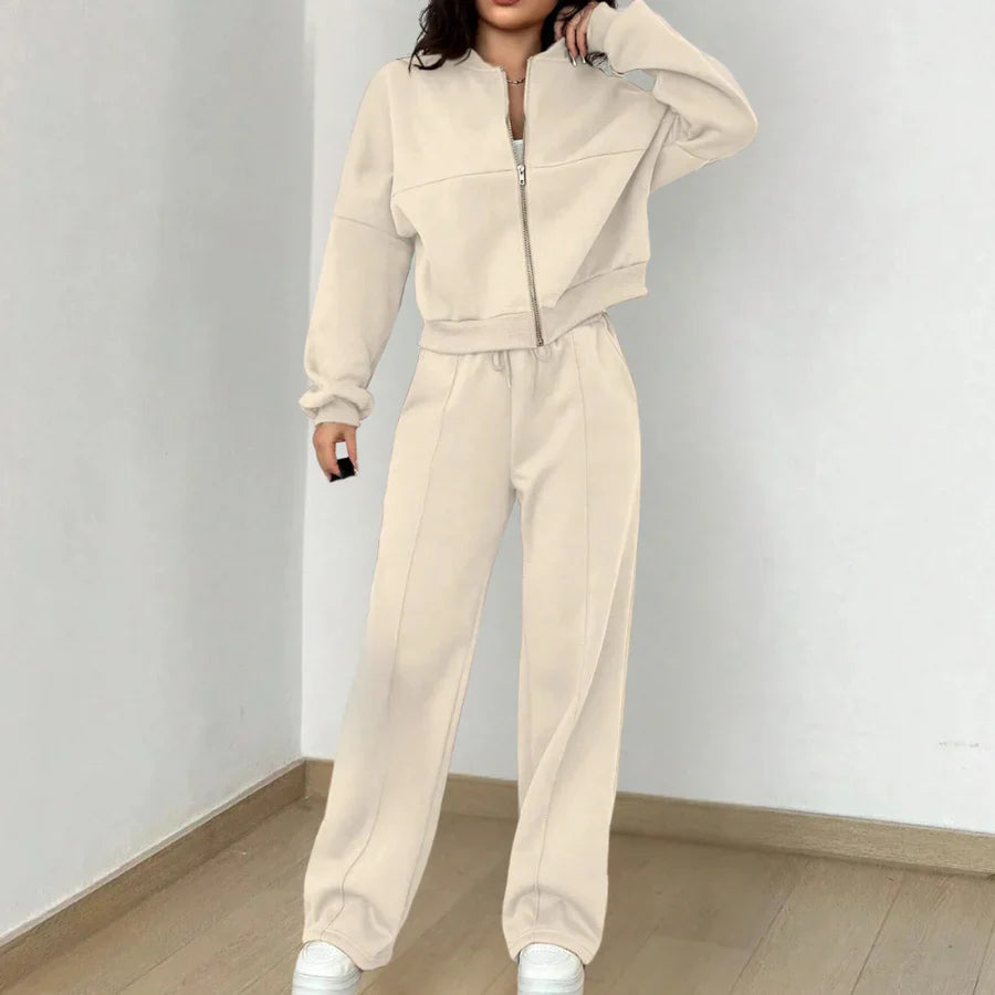 Diana - Ensemble survêtement stylé veste zippée et pantalon