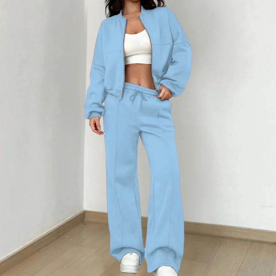 Diana - Ensemble survêtement stylé veste zippée et pantalon