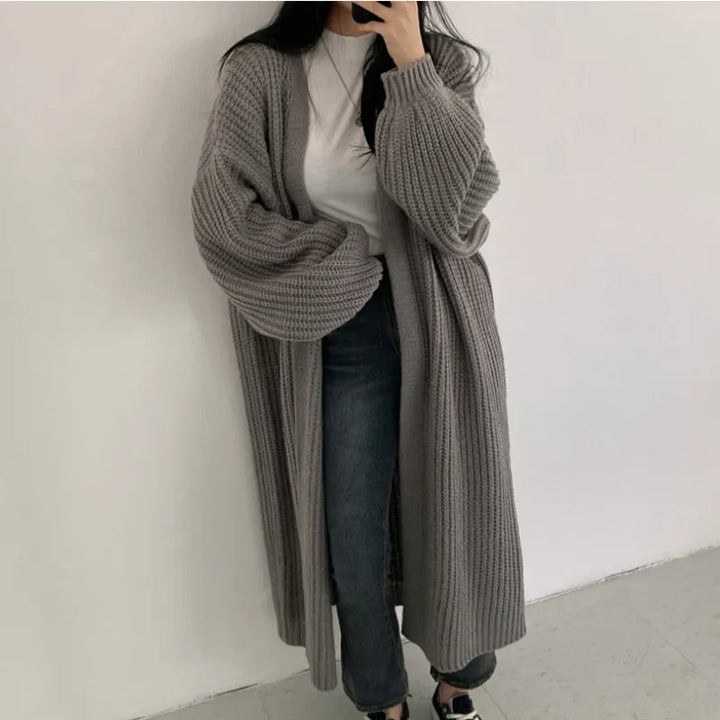 Enkh | Long gilet en maille pour femmes