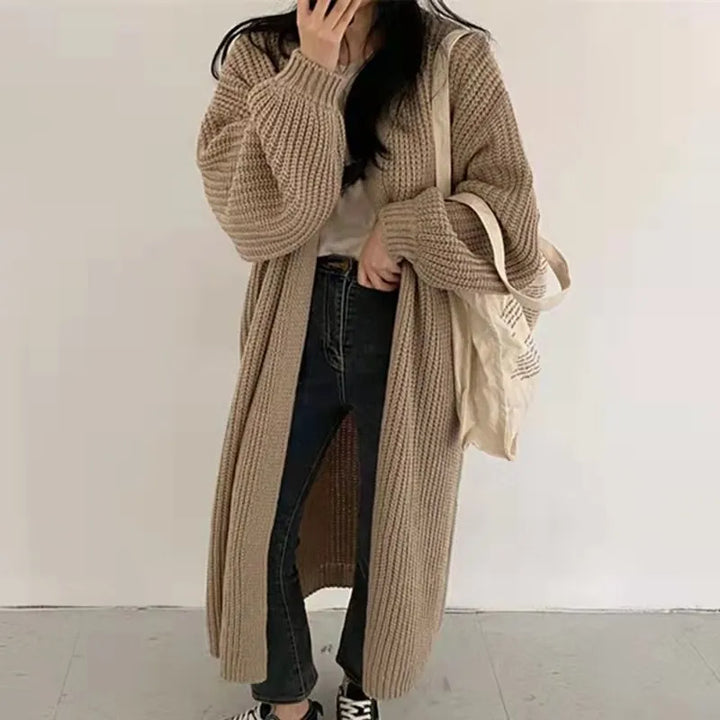 Enkh | Long gilet en maille pour femmes