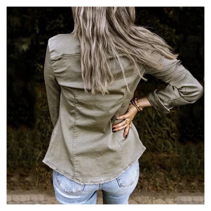 Avah | Veste en jean mi-longue pour femmes