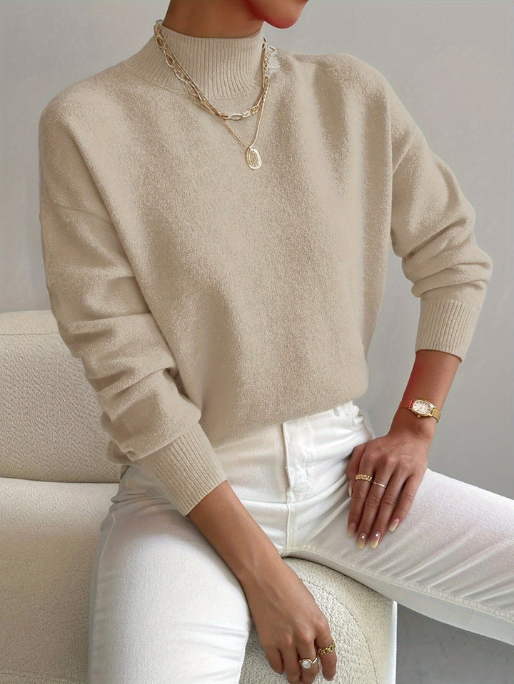 Heralyn - Pull Col Roulé Classique et Élégant