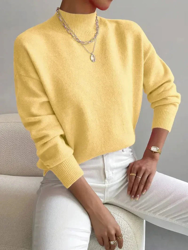 Heralyn - Pull Col Roulé Classique et Élégant