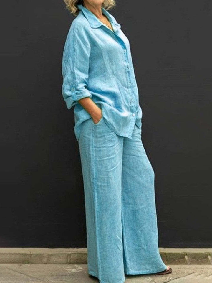 Merle | Costume femme en coton et lin