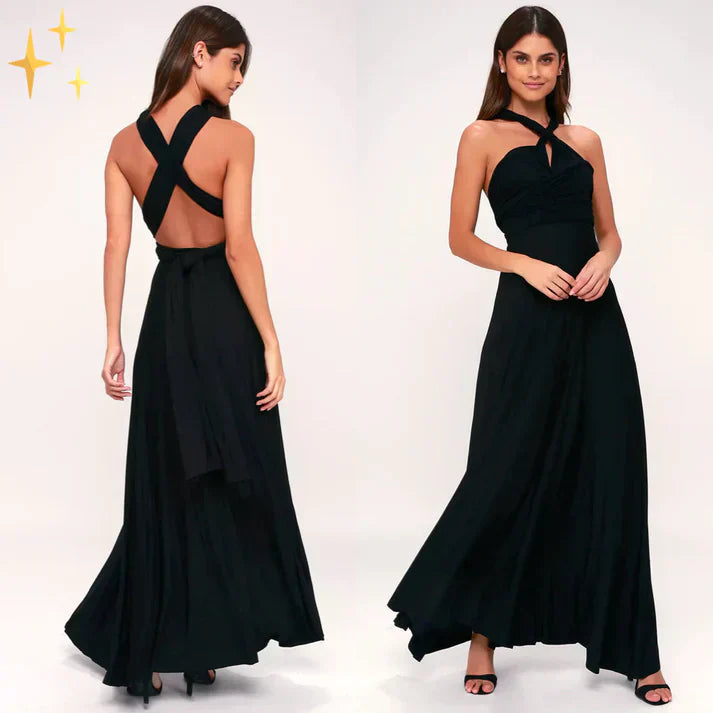 Selma | Robe élégante au look cache-cœur polyvalent