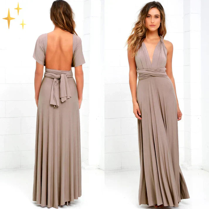 Selma | Robe élégante au look cache-cœur polyvalent