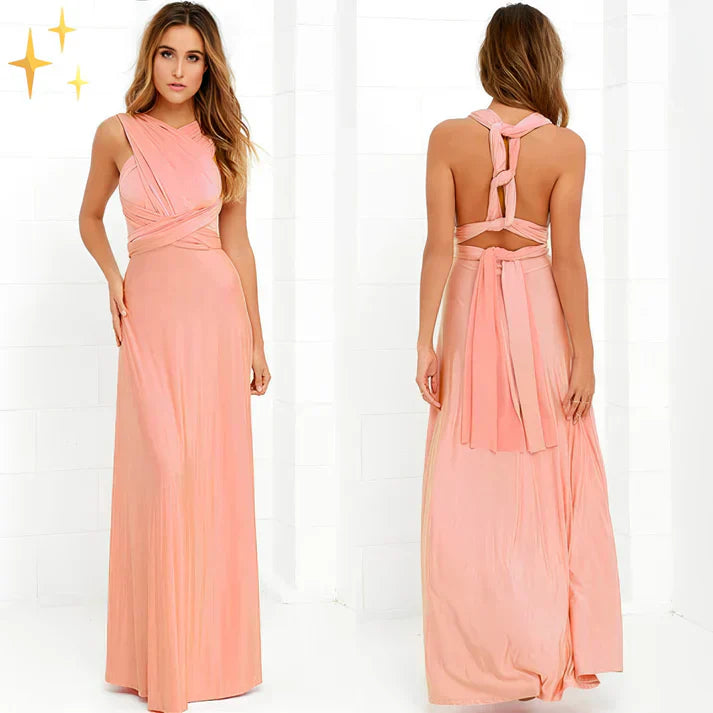 Selma | Robe élégante au look cache-cœur polyvalent