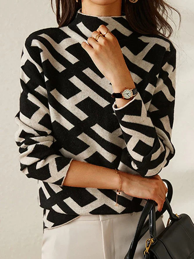 Nanna | Pull Monogramme Jacquard Fantaisie pour Femmes
