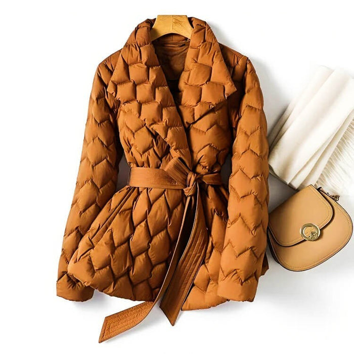 Ashleigh - Manteau Matelassé Classique et Élégant