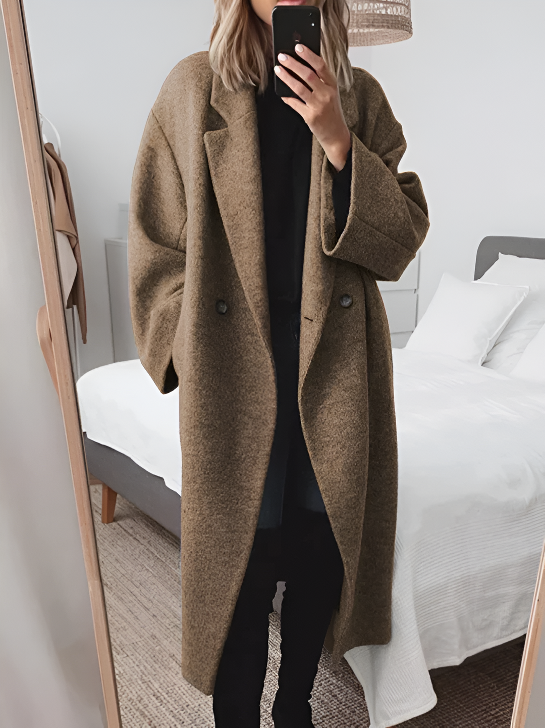 Zehra - Manteau Long Élégant Chaud et Polyvalent