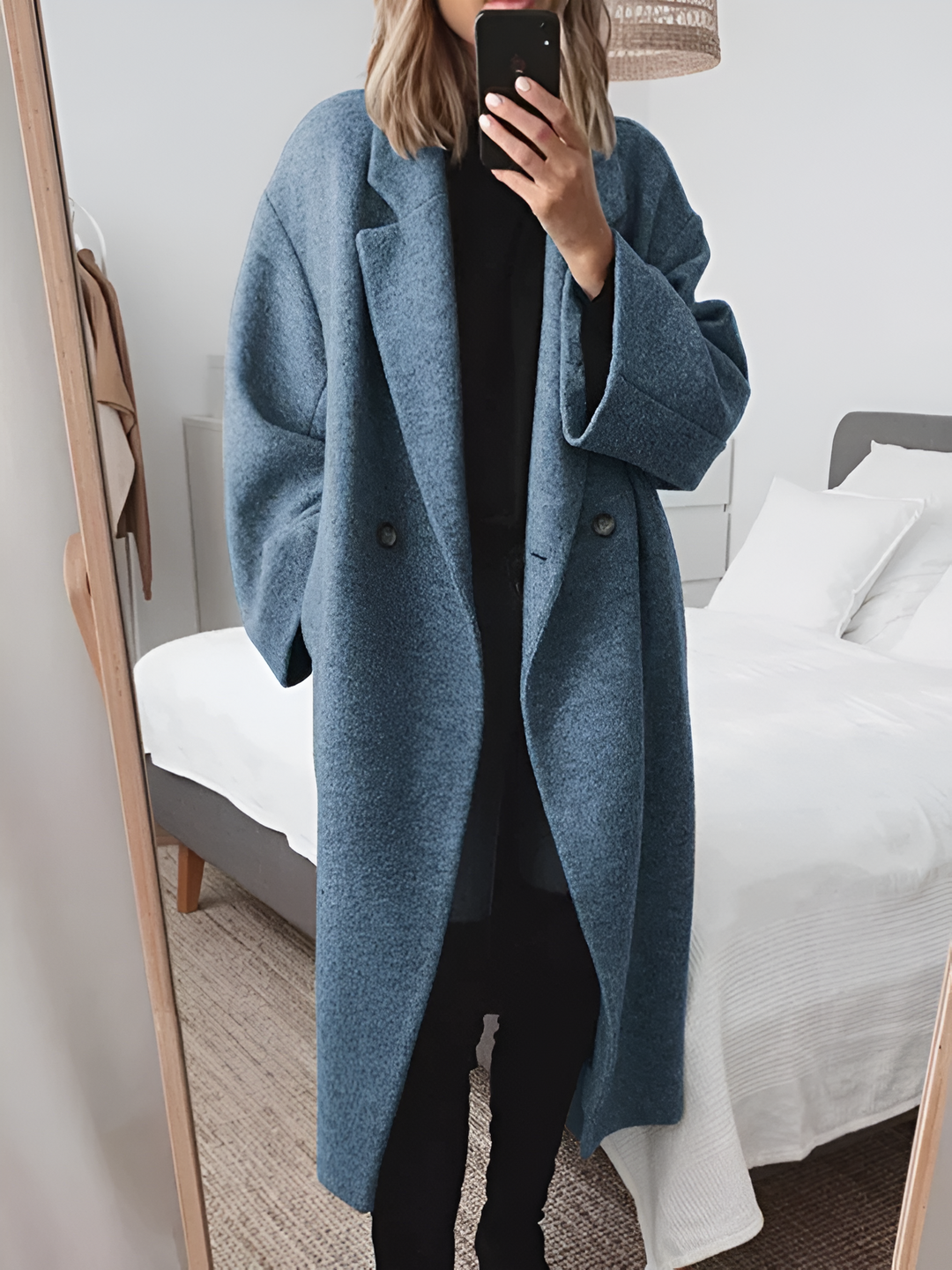 Zehra - Manteau Long Élégant Chaud et Polyvalent
