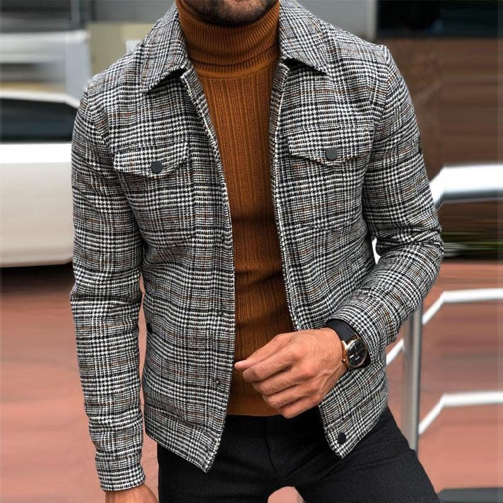 Businge | Veste à carreaux pour hommes