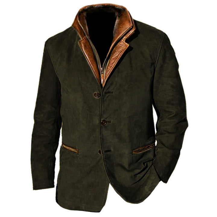 Amenhotep | Veste en suède vintage pour hommes