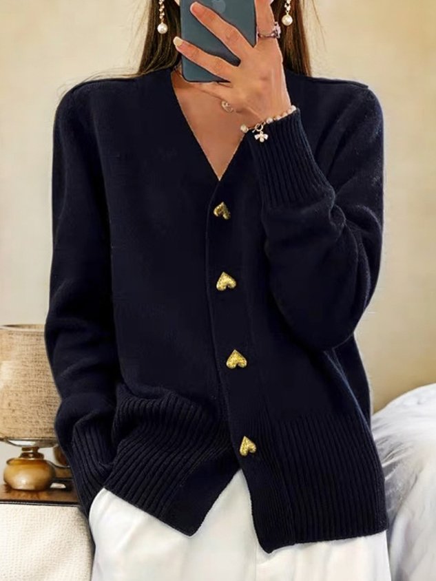 Imriska | Cardigan en laine boutonné pour femmes
