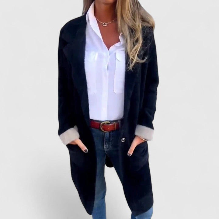 Fatimah - Cardigan blazer chaud et polyvalent