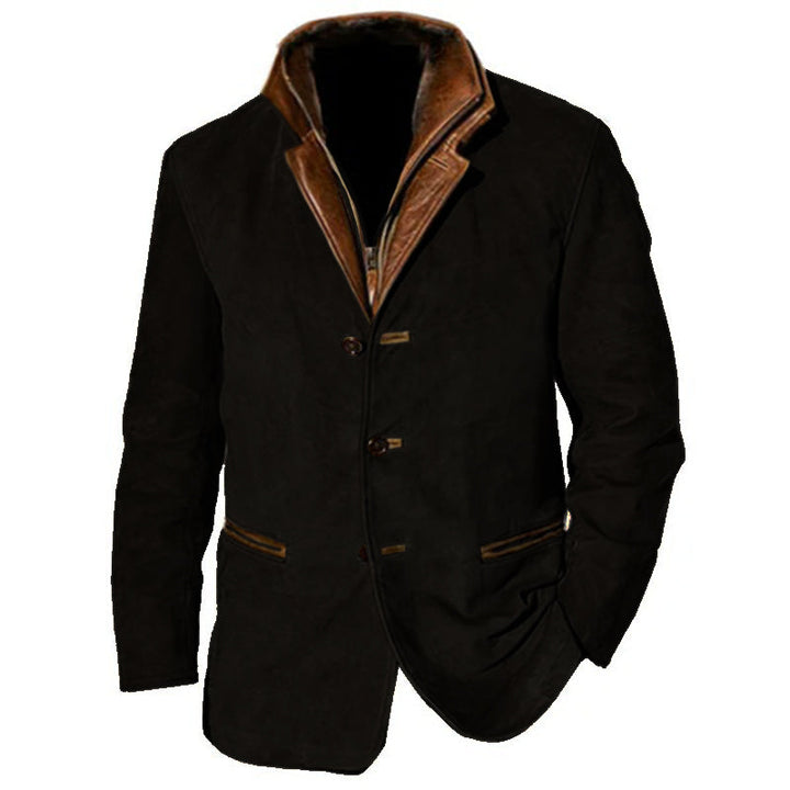 Amenhotep | Veste en suède vintage pour hommes