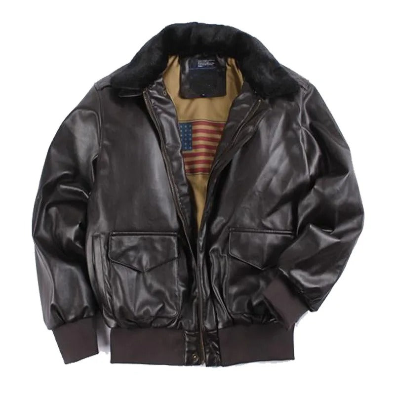 Nonus | Veste d’hiver en cuir pour hommes