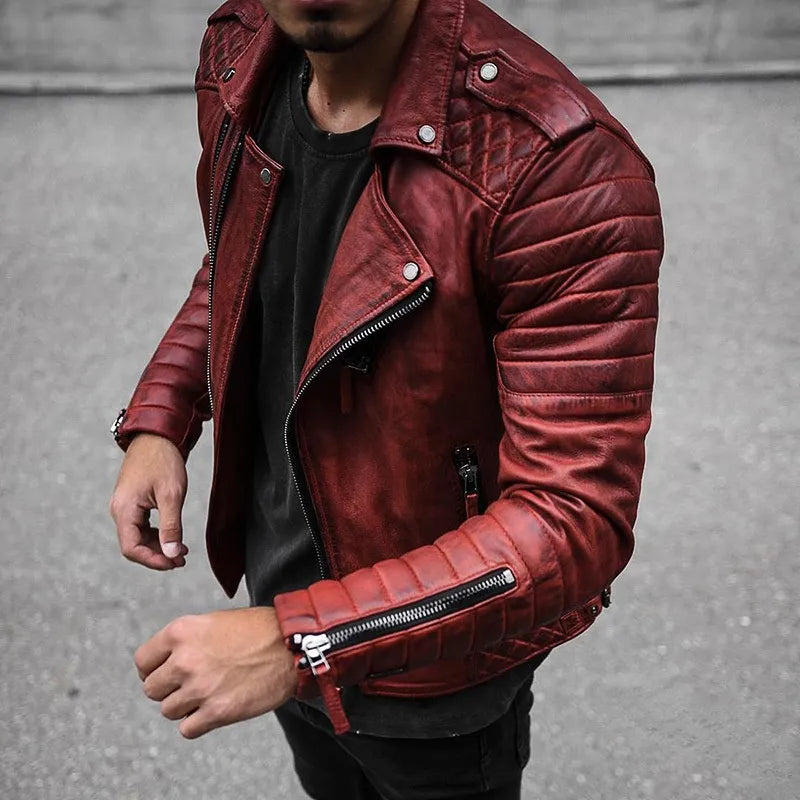 Mahmud | Veste en cuir intemporelle pour hommes