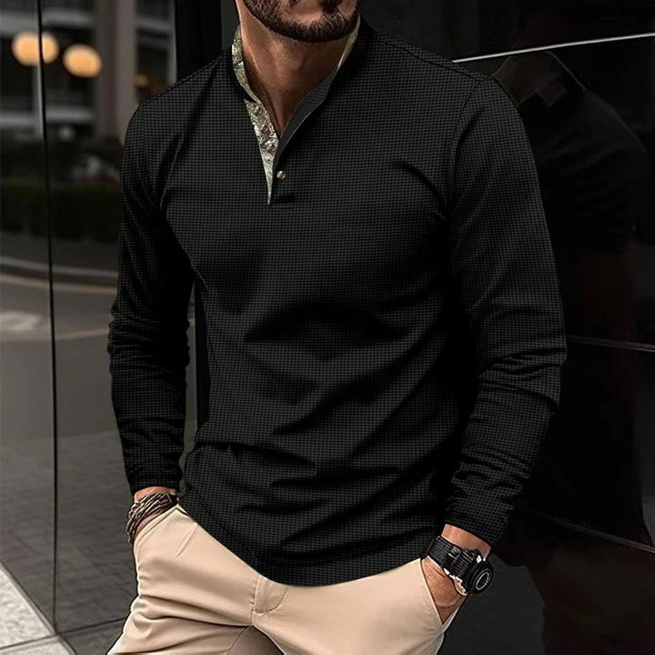 Latif | Polo à manches longues pour hommes