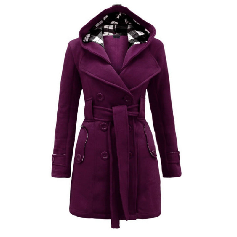 Eulalia | Manteau en laine ceinturé pour femmes
