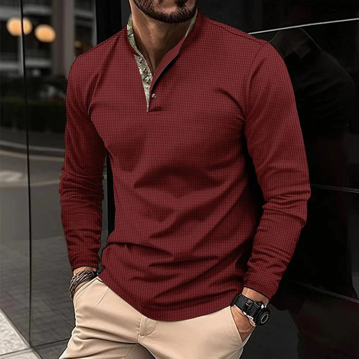 Latif | Polo à manches longues pour hommes