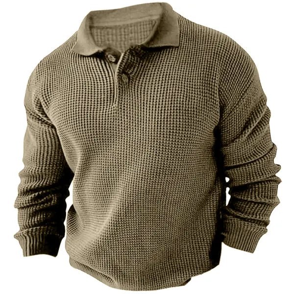 Xavi l Hommes Pull vintage à manches longues