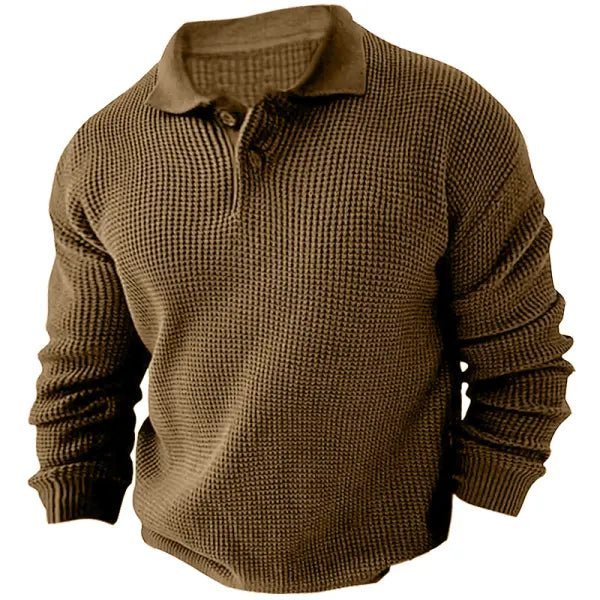Xavi l Hommes Pull vintage à manches longues