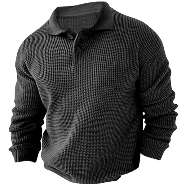 Xavi l Hommes Pull vintage à manches longues